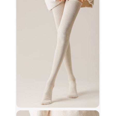 Beige; Størrelse: One Size - Ekstra lange over-knee strømper til kvinder med knæbeskyttelse, skridsikre, høj elasticitet og letvægtskompression