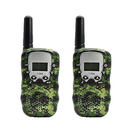 2 kpl Lasten Camouflage Walkie Talkie Celular Käsikäyttöinen Lähetin-Vastaanotin Korostus Puhelin Radio Interphone 3km Mini Lelut Lahjat Poika Tyttö