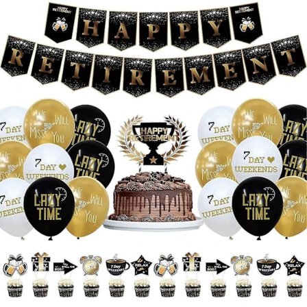 Party Ballongbanners Sett Pensjon Fødselsdagsfest Tilbehør Dekorasjoner【PL】