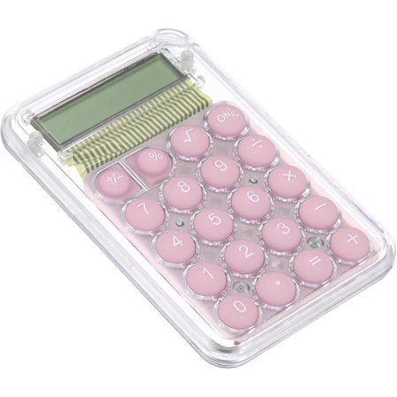 Skrivebordskalkulator, liten 8-sifret LCD-skjerm Mini Lomme Bærbar Skrivebordskalkulator Standardfunksjon for Hjemmekontor