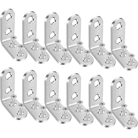 12 st Fästbeslag, 90 Grader Rätt Vinkel Fästbeslag 4 DXGHC