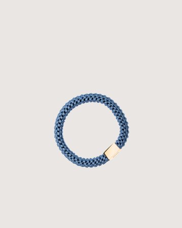 Dark Department Fat Hair Tie W/Gold Niebieski Akcesoria Dziewczyna - Kids Brand Store