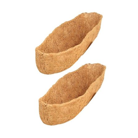2 stk. Kokos Liner Naturlig Kokosfiber Kurv Kokos Udskiftnings Liner Perfekt Plantekasse Liner Re