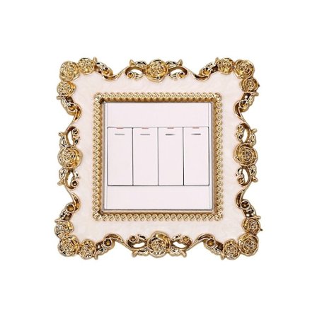 Enkelt lyskontakt dæksel Socket Surround Frame 03 03