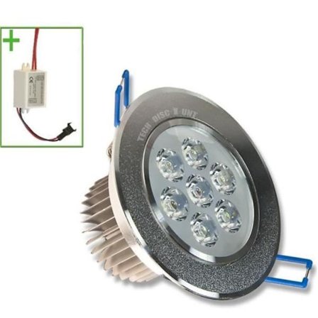 Inbyggd spotlight - VERO - 7W - LED - Vit - Rund - Inomhus