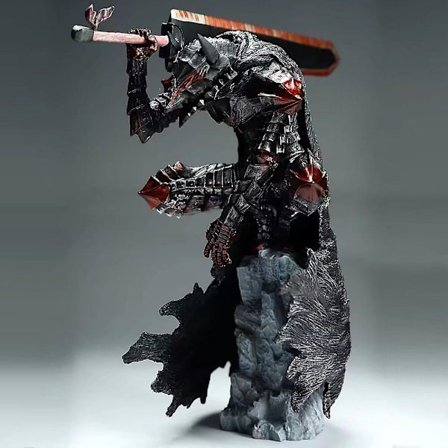Berserk Guts L Anime-hahmo Guts Berserker Armor Action -hahmo Berserk Black Swordsman -figuurikokoelmamalli Nuket Lelut 25cm[HK]