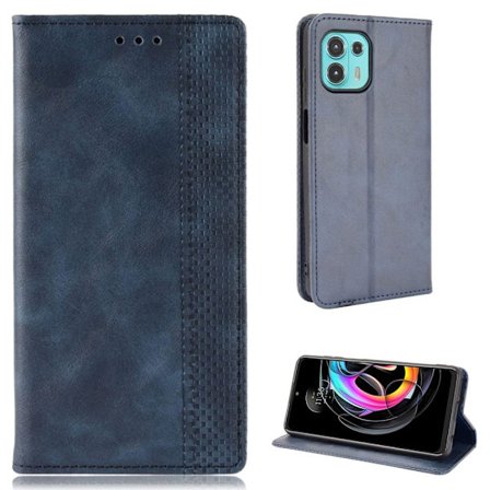 Bofink Vintage läder Motorola Edge 20 Fusion / Motorola Edge 20 Lite fodral - Blå