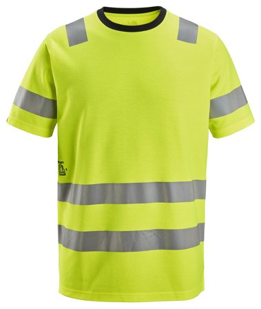 Snickers Workwear 2536 T-shirt gul, varsel XL, Kläder