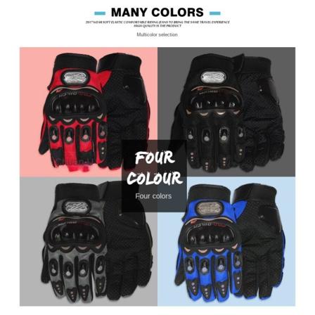 Kvinnor män sporthandskar Cykling Motorcykel Outdoor Riding Racing Blue M