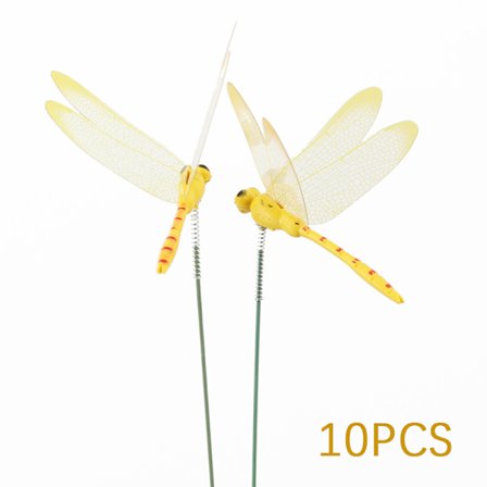 10 st Trollsländor Insats Pinne Dekoration Trädgårdsarbete Prydnad Blå 10 ST