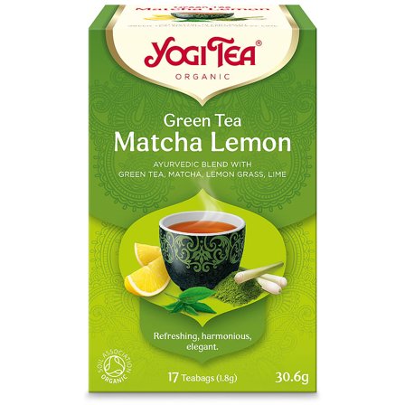 Yogi Yogi Green Tea Matcha Lemon Ø 17 breve, Helse & Madvarer, Te, Grøn Te
