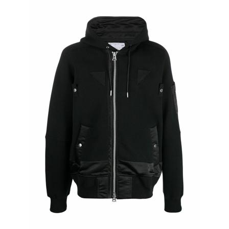Sacai Winter Jas , Zwart , Heren , Maat: L