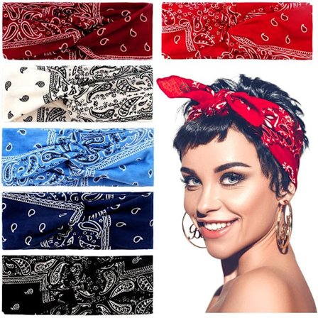Bred Boheme Hovedbånd, 6 stk. Boho Bred Hovedbånd til Kvinder til Fitn