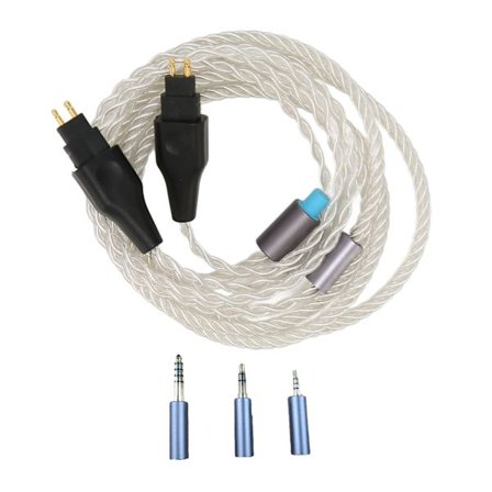 2-pin 4-leder sølvbelagt kobber 3-i-1 lydkabel til HD650 HD660S HD6XX HD600 HD660 HD580
