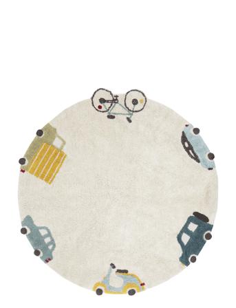 Washable Rug Wheels Home Kids Decor Rugs And Carpets Round Rugs Multi/mønstret Lorena Canals