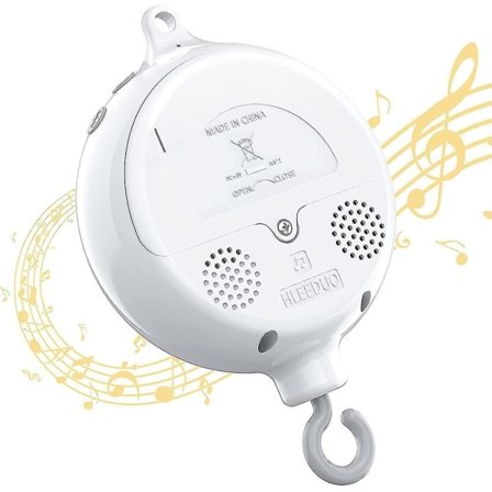 Roterende Baby Mobil Spjælsseng Sängleksag Elektrisk Musikboks Spædbarnsklokkeholder Legetøj med 12 Vuggeviser Gave
