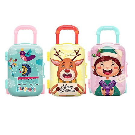 3 st flickor leksaker barn kognitiv leksak resväska leksak vagn fall leksaker förskola leksak