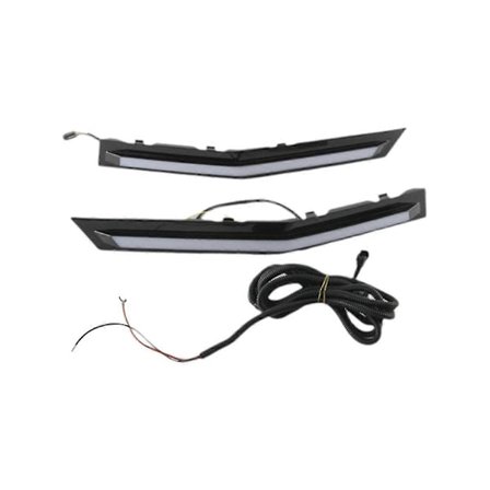 LED Varselljus DRL för 2024 2025 Främre Grill Ljus med Sekventiell Gul Blinkers