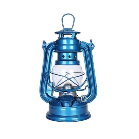 Stora Black Friday-erbjudanden! 19 cm Retro Utomhus Camping Fotogenlampa Portabel Lykta Bronz Blu