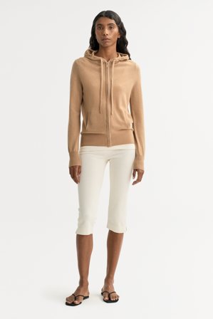 Soft Goat - Zip hoodie - Kapuzenpullover aus Kaschmir - S - Camel