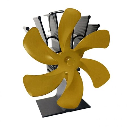 Stille varme drevet grå 6 blad vedovn peis vifte motor