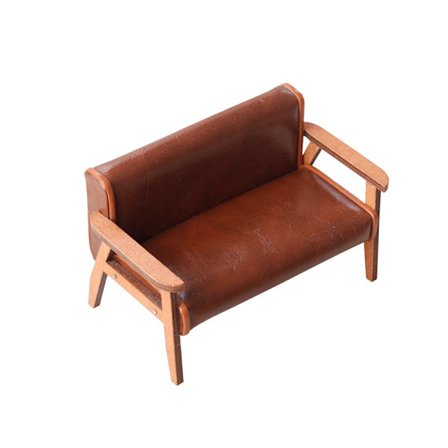 1:12 Dukkehus Mini Sofa Skinnsofa Enkel/Dobbel stol Møbler