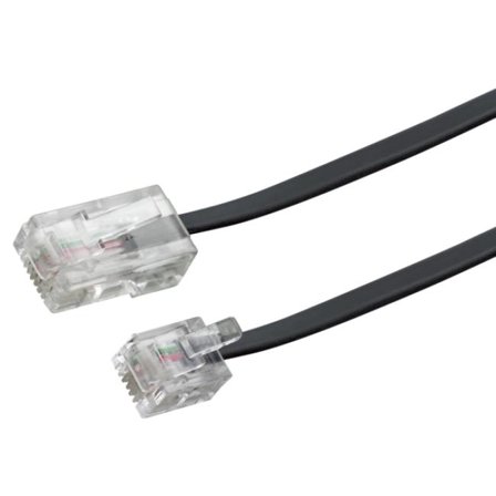 SCHWAIGER Modem-Kabel RJ11 6P2C -> RJ45 8P2C 3m schwarz