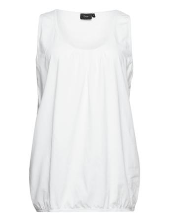 Vpolly, S/L, Top T-shirts & Tops Sleeveless Hvit Zizzi*Betinget Tilbud
