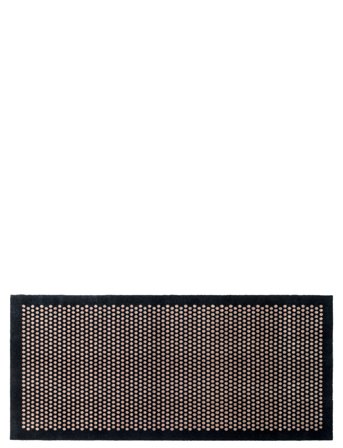 Floormat Polyamide, 200X90 Cm, Dot Design Black Tica Copenhagen