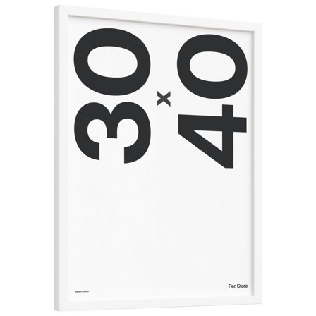 White Wooden Frame 30x40 cm