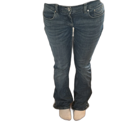 Blå bootcut jeans