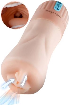 Suckstroker 2.0 Sucking & Vibrating Masturbator Masturbator med motor - Blushme.se