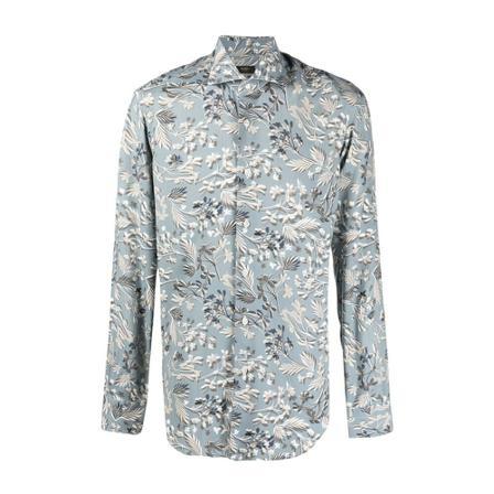 Barba Shirt , Grijs , Heren , Maat: M