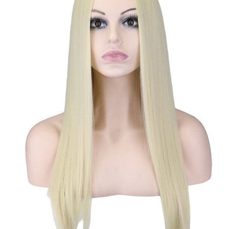 Kvinne parykk: Lang og rett for naturlig utseende og daglig bruk