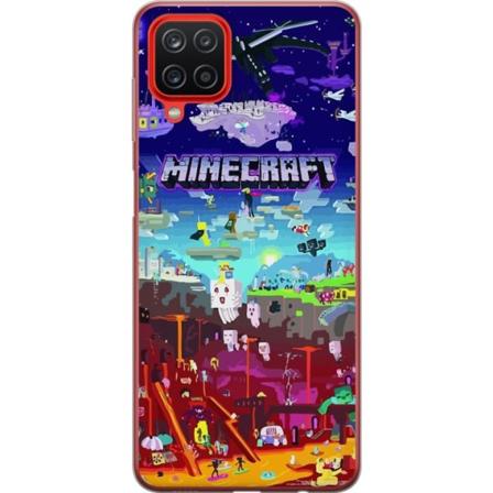 Samsung Galaxy A12 Genomskinligt Skal MineCraft