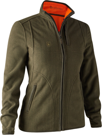 Deerhunter Lady Pam Bonded Fleece Jacket Reversible Orange