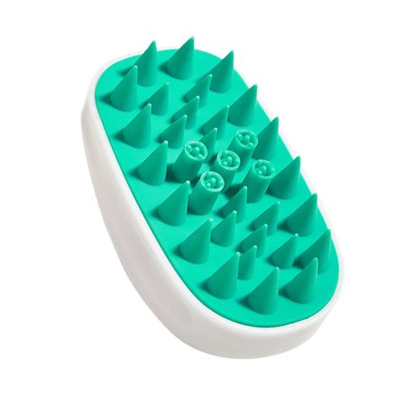 Silikon kropp- og hodebunnsmassasjebørste for kvinner, sklisikker hårbørste for hårvask, hårpleie, reduserer hårtap for frisørsalongverktøy~01198