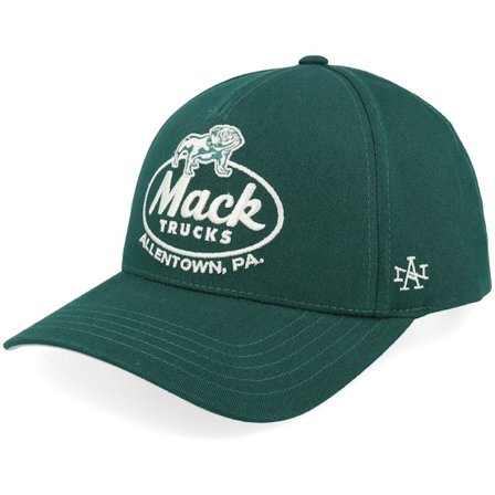 American Needle - Green - snapback - Cap - Mack Truck Twill Valin Patch Dark Green A-Frame Adjustable - Hatstore