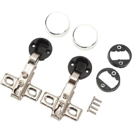 2 kpl Mini-kaapin saranat 26 mm:n lasireiällä lasiovelle