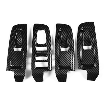 4 stk. bilinnvendig dørarmrest vindusknappdeksel trim passer til Subaru Forester SK 2019