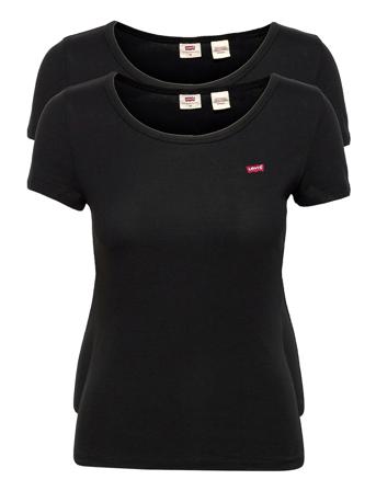 2Pack Crewneck Tee 2 Pack Tee T-shirt Top Sort LEVI ́S Women