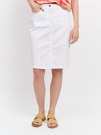 BRANDTEX - Nederdel - Hvid