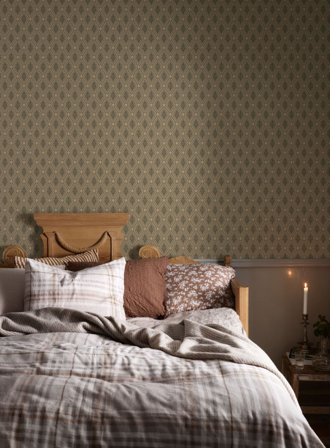 Duro Tapet, August 542-01 Gammalsvenska Papper, L, Brun, Färg & tapeter