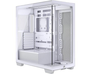 Corsair 3500X Tempered Glass Mid-Tower, White - Mångsidigt mid-tower med optimerat luftflöde