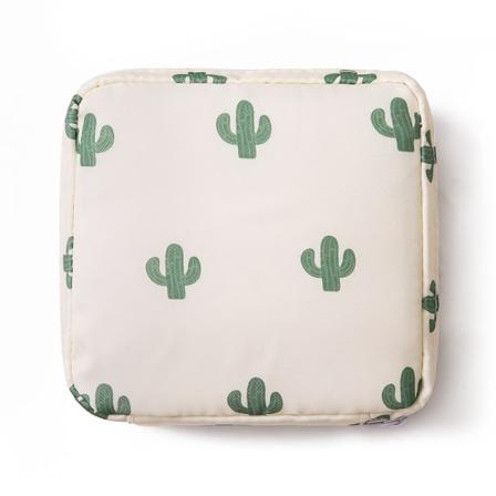 14*13*3cm,(kaktus)2 kpl, terveyssiteiden säilytyspussi, kuukautissarja T