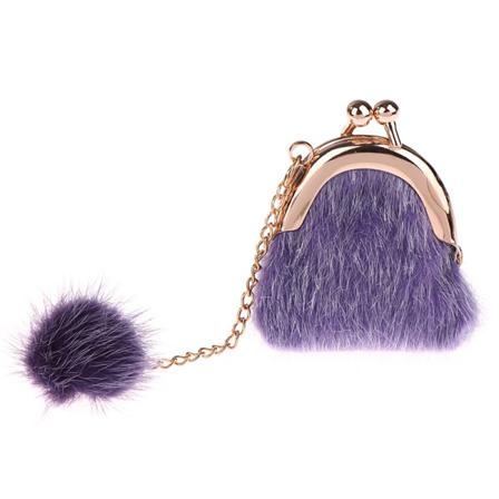 1:6 Dollhouse Miniatyr Plyschväska Handväska Väska Förvaringsväska Modell