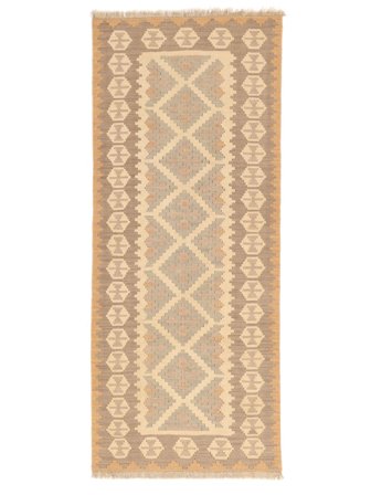 Tappeto Chiaro Nomad Kilim 81X195 Passatoie Arancione/Marrone (Lana, Persia)