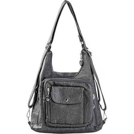 Dame Håndtasker Taske Tote Tasker Skuldertaske Blødt Vasket Læder Multifunktionel Messenger Taske