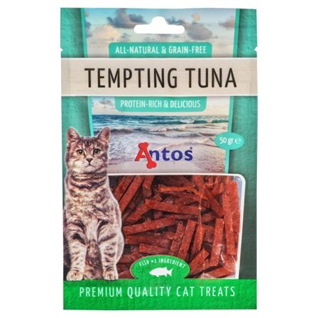 Antos Kattegodbit Tunfiskstrimler - 50g