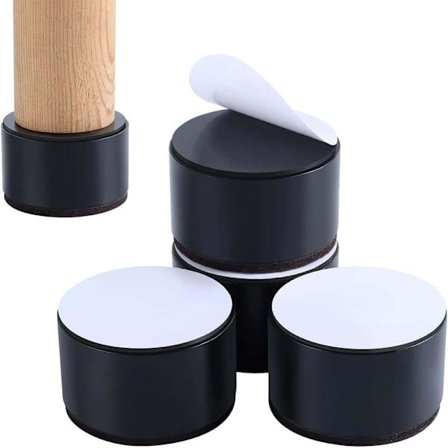 Sängförhöjare Möbelförhöjare Lägg till 5 cm Höjd Bord, Stol eller Soffa Förhöjare, Set med 4 Möbelförhöjare